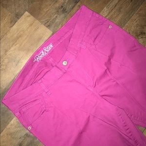 Fuschia skinny jeans